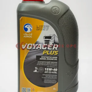 ADNOC Voyager Plus 15W-40 – 1L front view