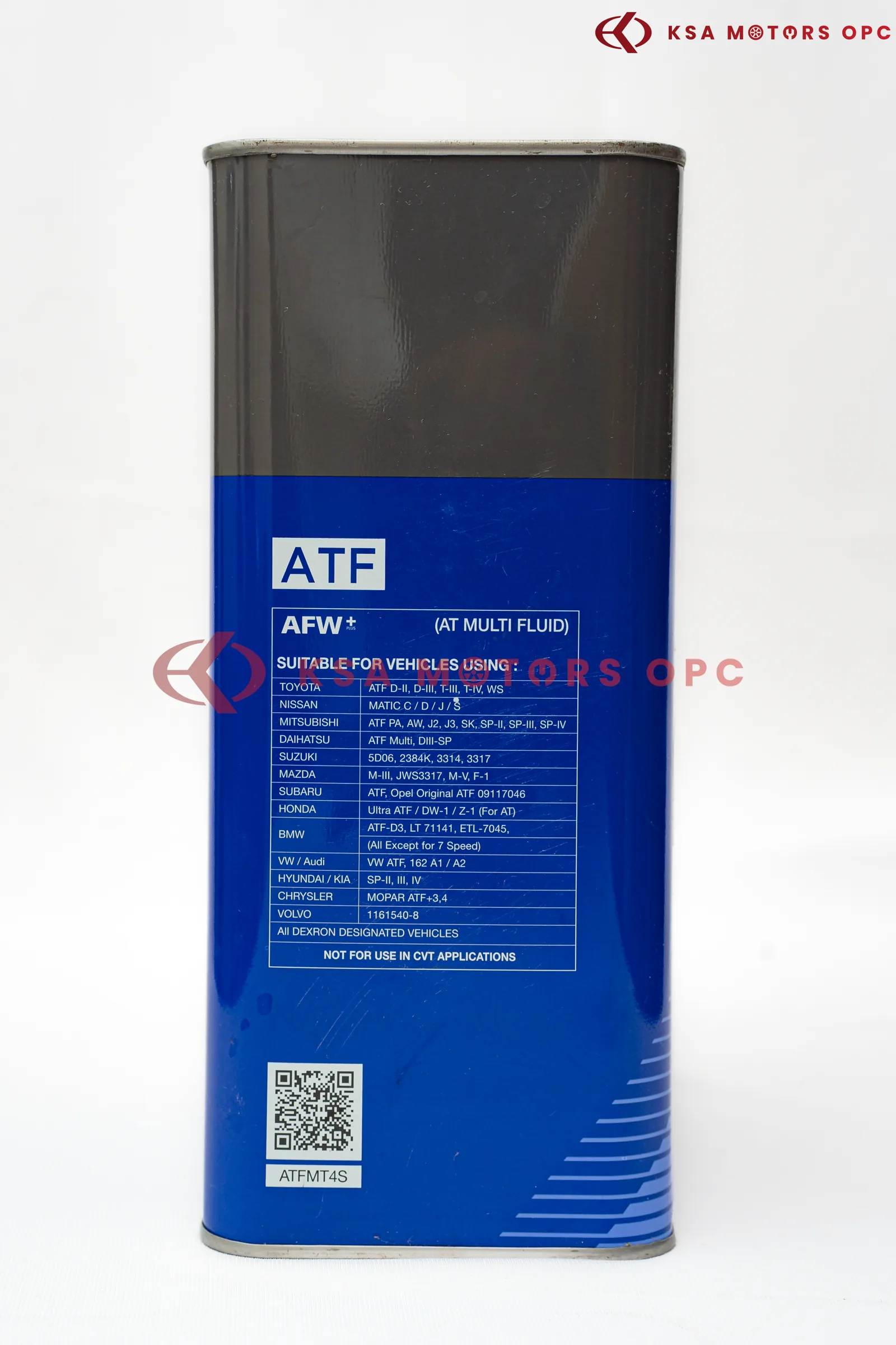Aisin AT Fluid Wide Range AFW+ Plus 4L back view