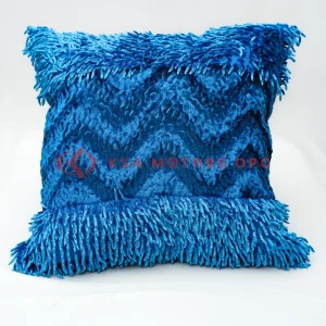 Car Back Pillow (Blue) front view