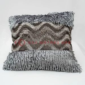 Car Back Pillow (Grey) front view