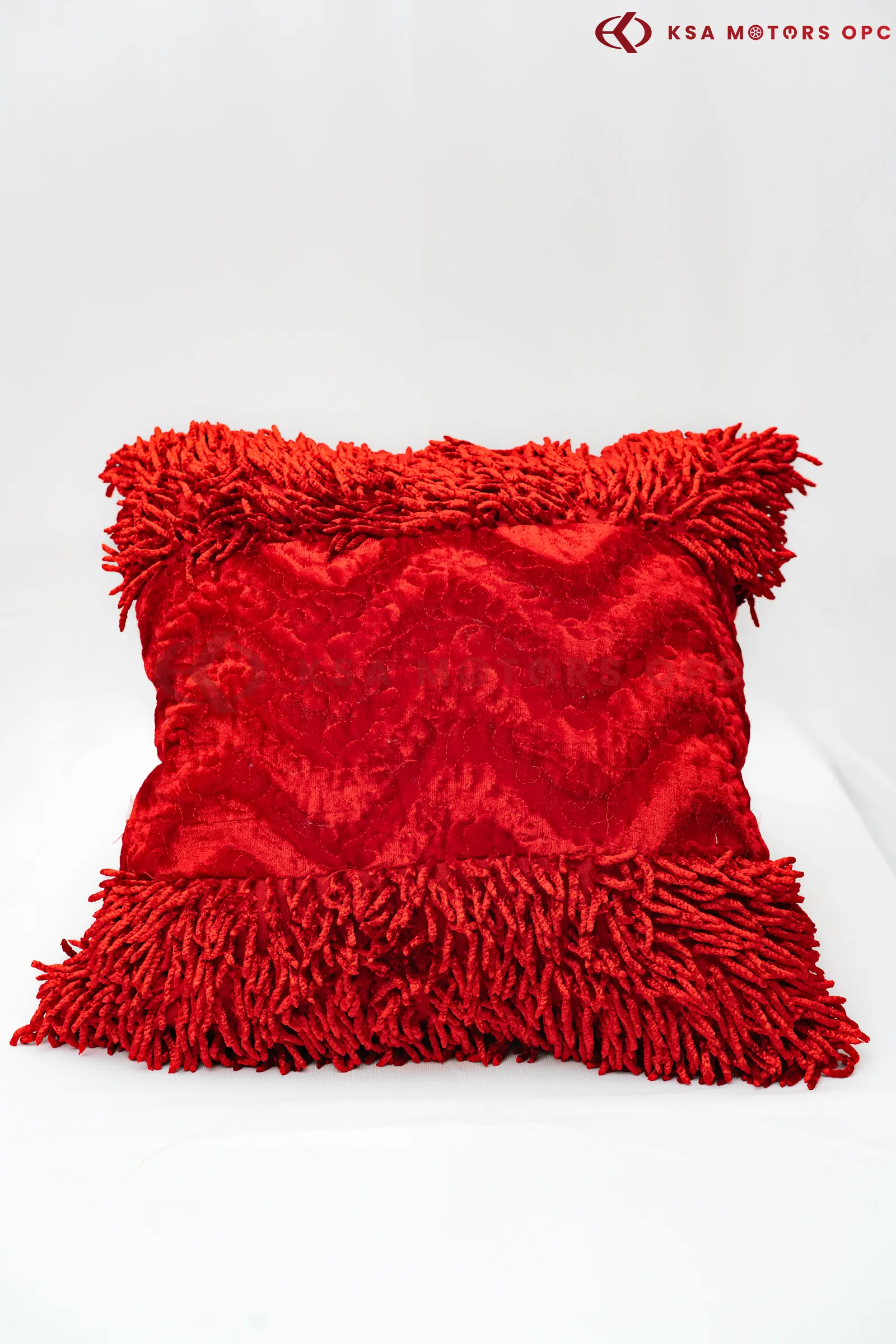 Car Back Pillow (Red) front view
