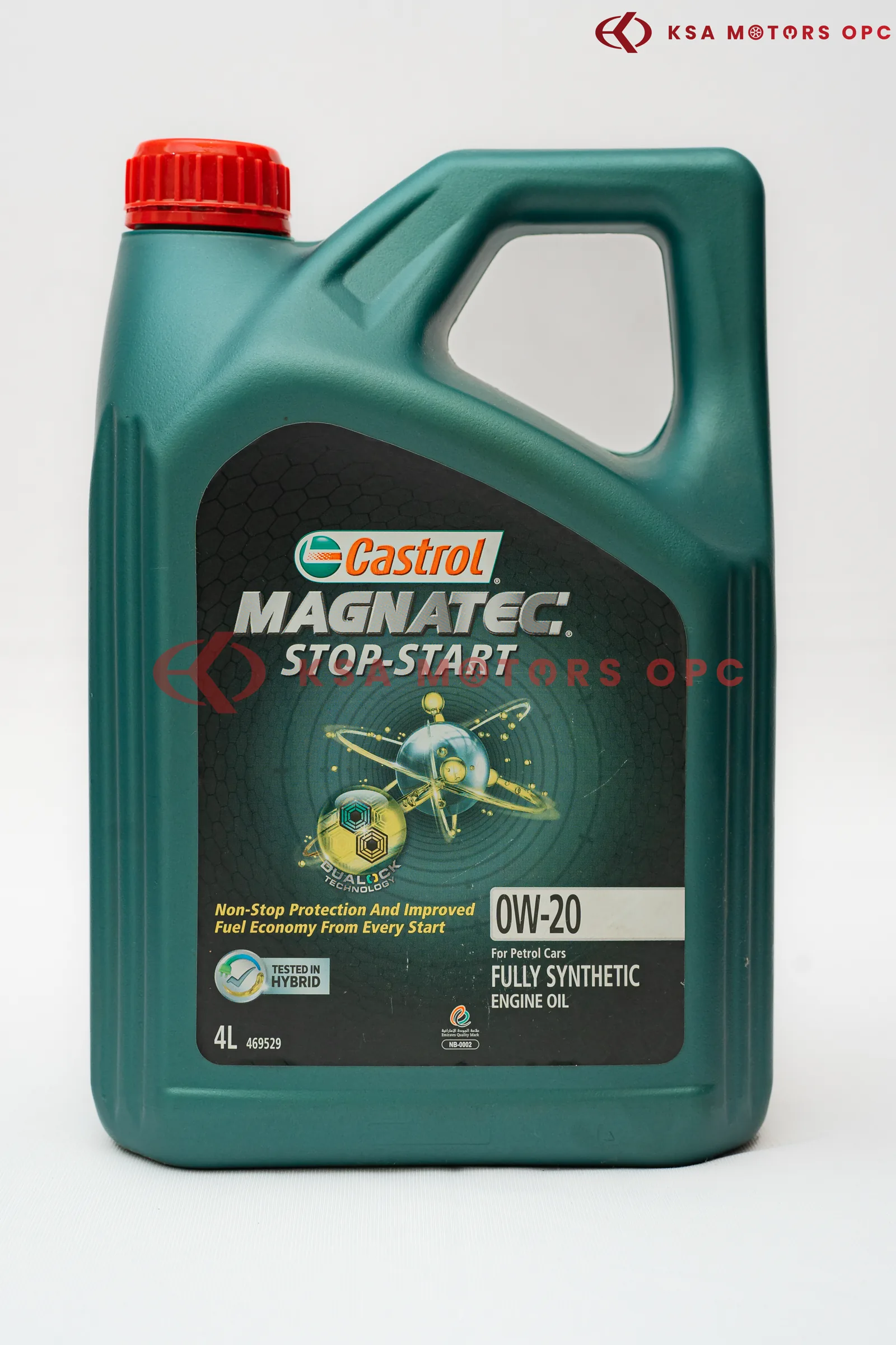Castrol Magnatec Stop-Start Fully Synthetic 0W-20 – 4L front view