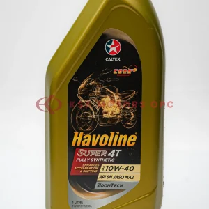 Havoline Super 4T 10W-40 Fully Synthetic -1L front view