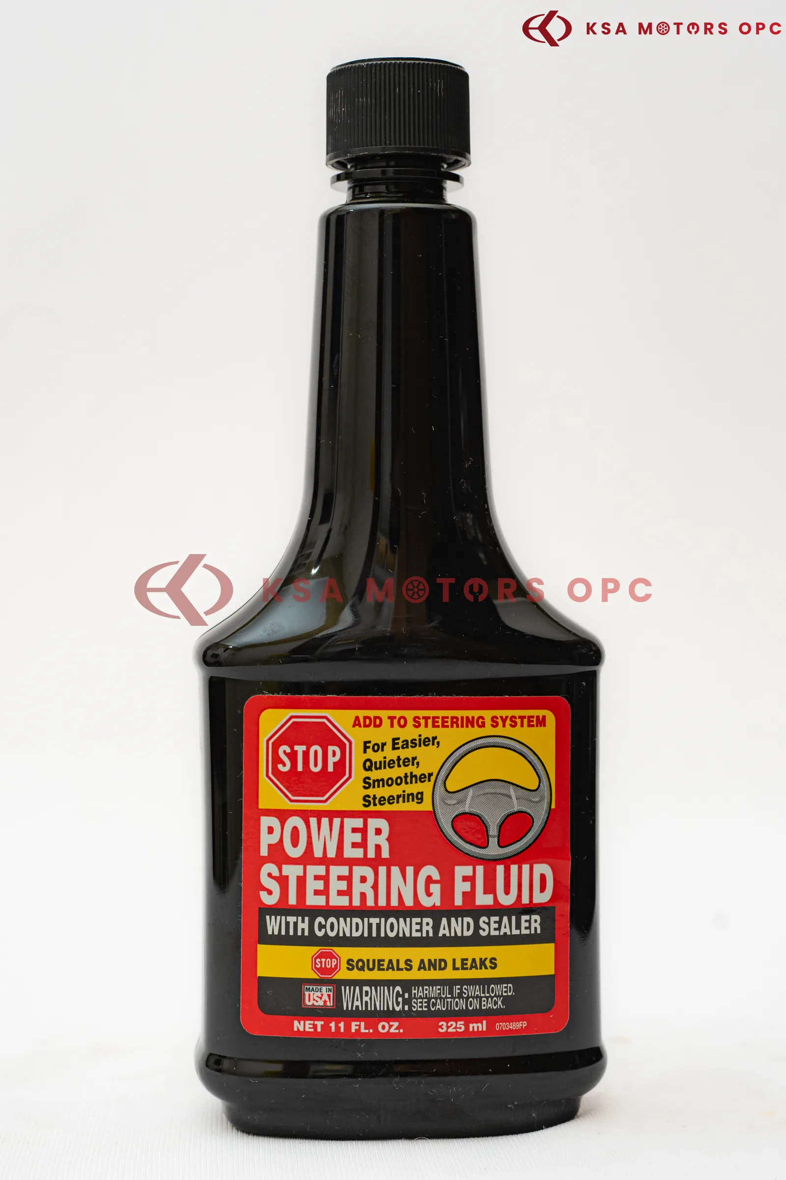 Power Steering Fluid with Conditioner and Sealer 325 ML front view