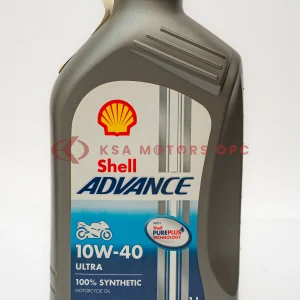 Shell Advance Ultra 4T 10W-40 100% Synthetic – 1L front view