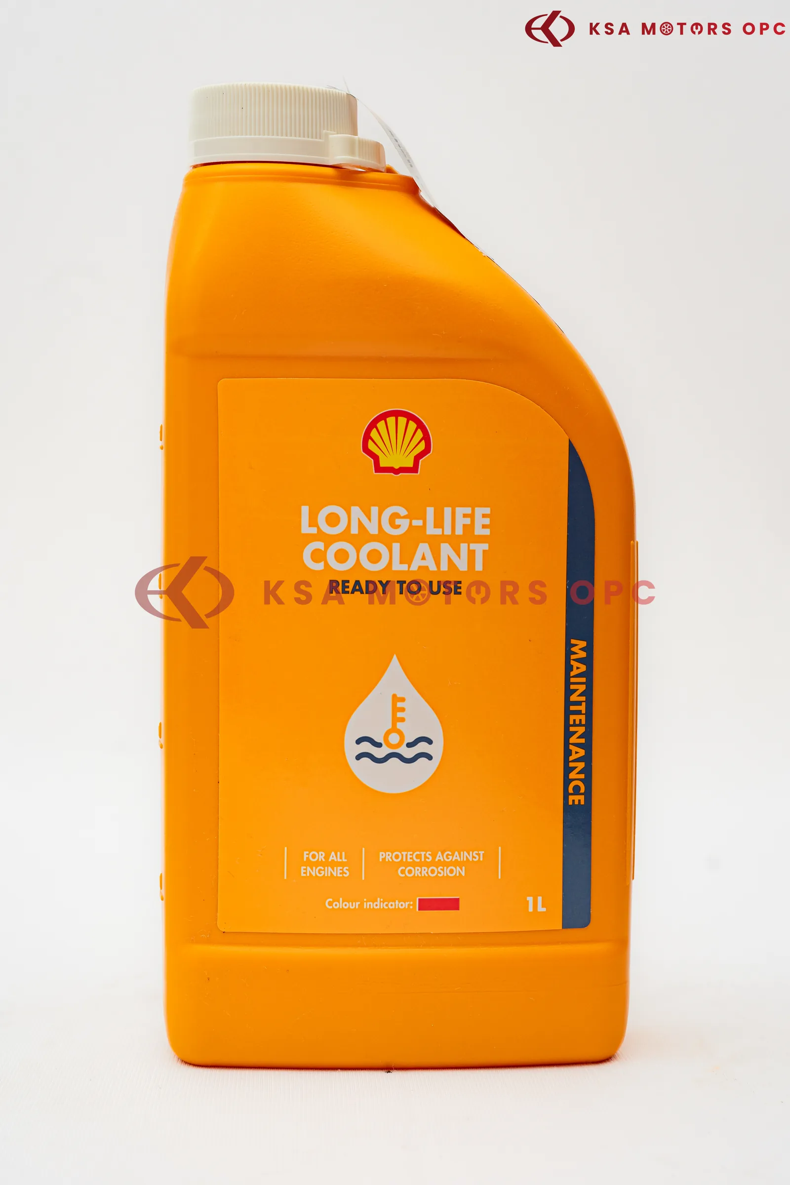 Shell Long-Life Coolant Ready to Use 1L – Red front view